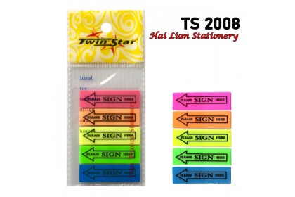 Twin Star Sticky Rainbow Flag Note Twin Star Sticky Rainbow Flag Note